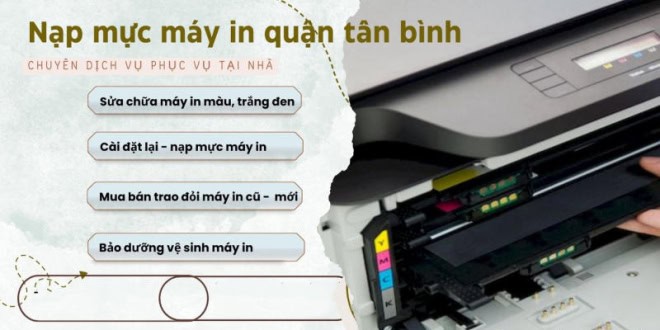 nạp mực máy in tận nơi quận tân bình