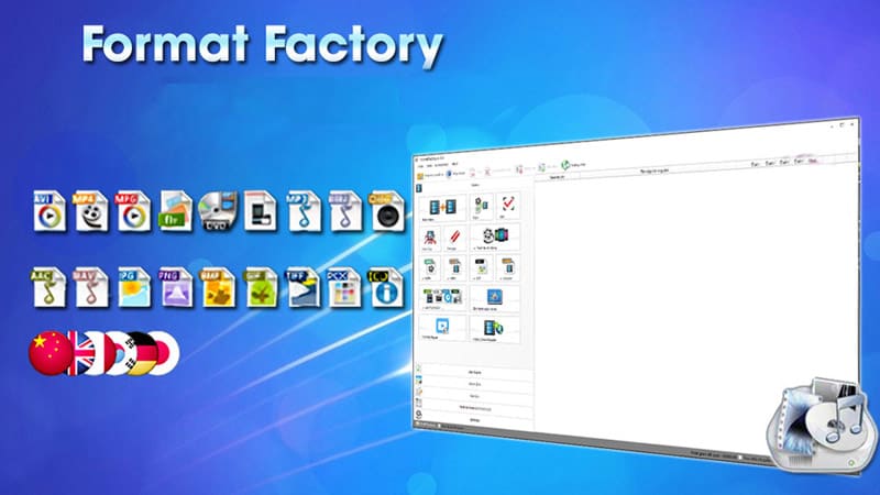 Phần mềm đổi đuôi video Format Factory