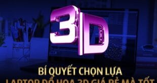 laptop thiết kế đồ họa 3D