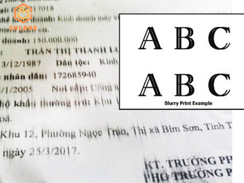 Lỗi Máy In Fuji Xerox Sao Chụp Nét Chữ Bị Nhòe Mực