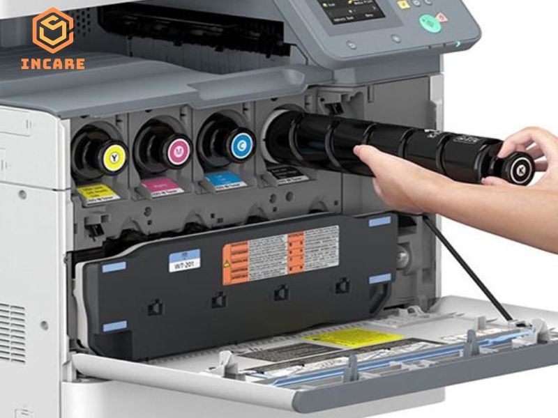 Máy In Fuji Xerox Thông Báo Đầy Mực Thải