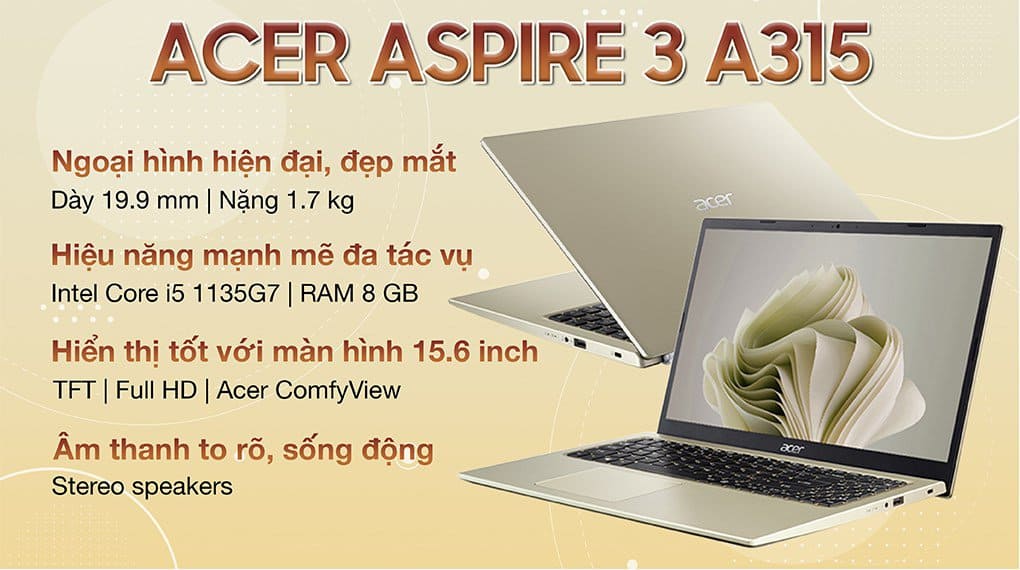 Máy Tính Acer Acer Aspire 3 A315-58-54M5
